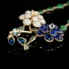Artistry and Elegance Camellia Enamel Necklace
