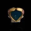 Exaggerated Heart - Shaped Statement Ring for Women