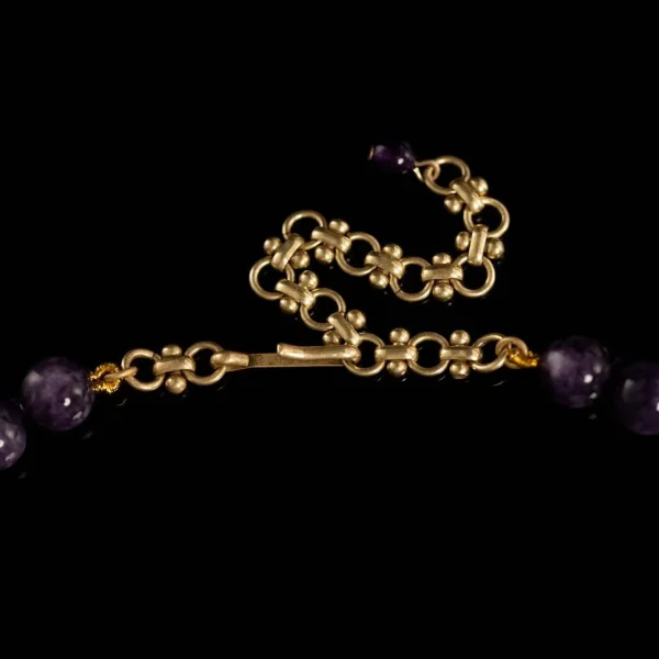 Vintage Amethyst and Zircon Necklace