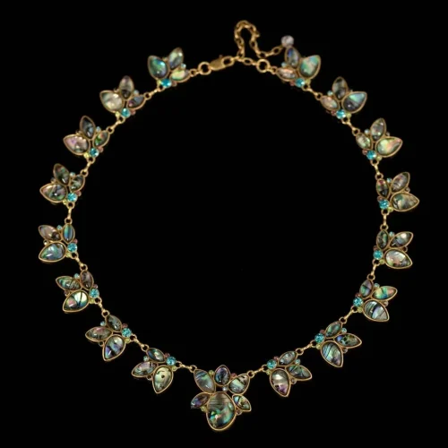 Women's Colorful Shell - Inlaid Necklace