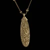 Natural Stone Geometric Pendant Necklace