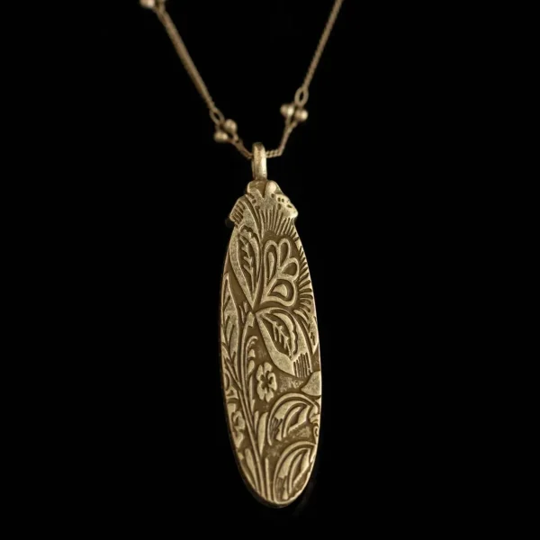 Natural Stone Geometric Pendant Necklace