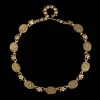 Natural Stone & Pearl Bow - Accent Necklace