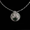 Crystal Zircon Leopard Pendant Necklace