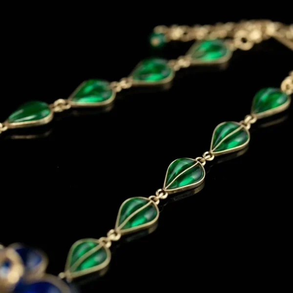 Artistry and Elegance Camellia Enamel Necklace