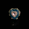 Exaggerated Heart - Shaped Statement Ring for Women