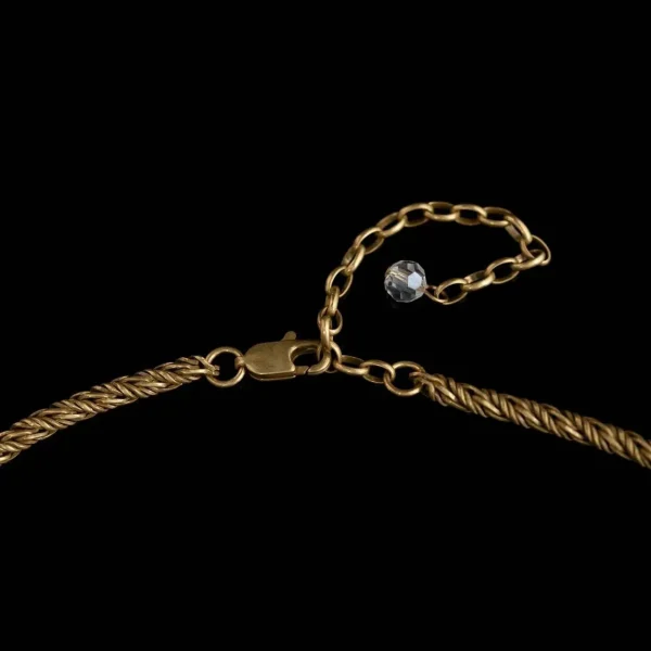 Retro - Gold Natural Stone Necklace