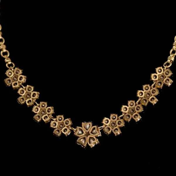 Colorful Crystal Flower Necklace