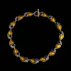 Natural Stone Enamel Necklace