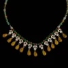 Colorful Beaded Necklace with Zircons