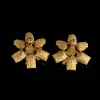 Natural Stone Orange Earrings