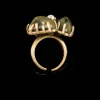 Vintage Court - Style Brass Alloy Green Ring