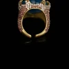 Exaggerated Heart - Shaped Statement Ring for Women