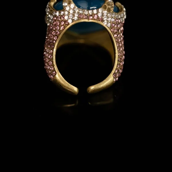 Exaggerated Heart - Shaped Statement Ring for Women