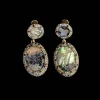 Geometric Shell - Inlaid Earrings