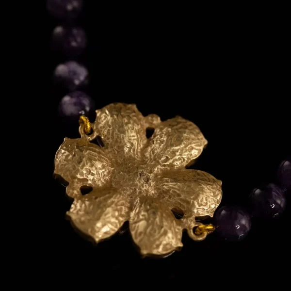 Vintage Amethyst and Zircon Necklace