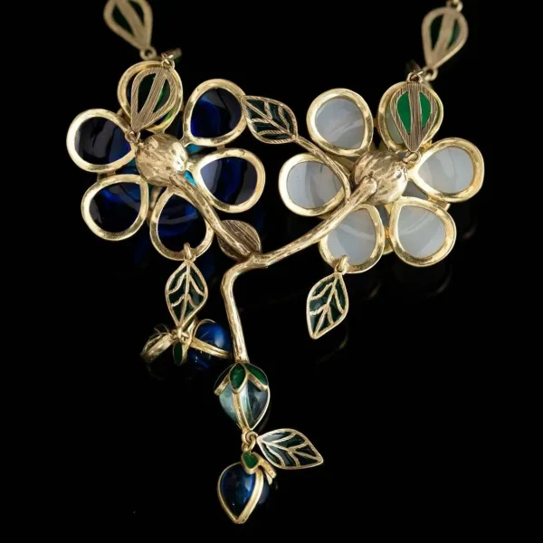 Artistry and Elegance Camellia Enamel Necklace