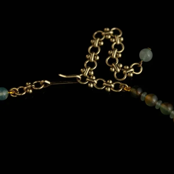 Colorful Beaded Necklace with Zircons