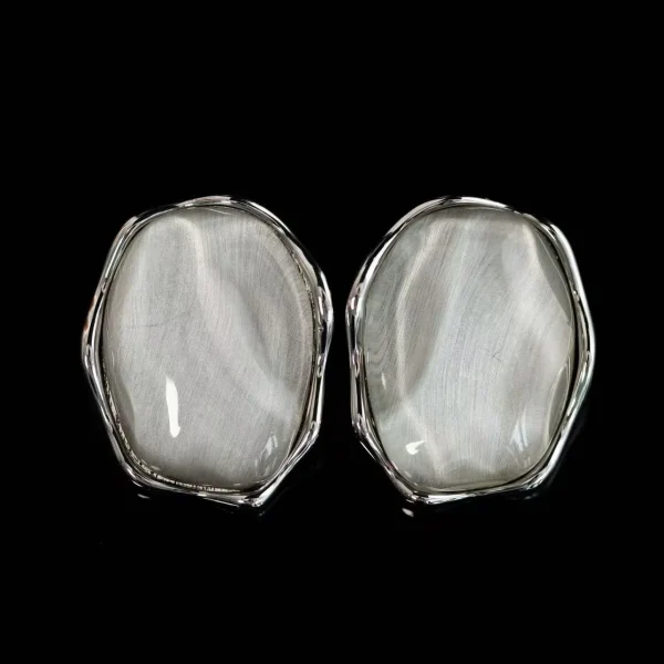 White Jelly - Hued Statement Earrings