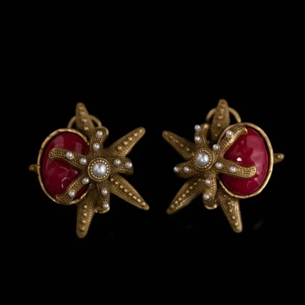 Vintage Starfish Knit - Inspired Earrings
