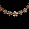 Colorful Crystal Flower Necklace